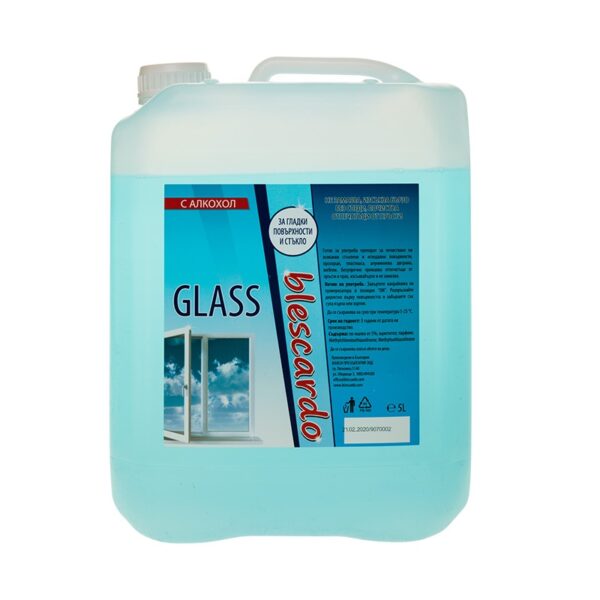 Професионален Препарат за Миене на Стъкла Blescardo Glass, 5L