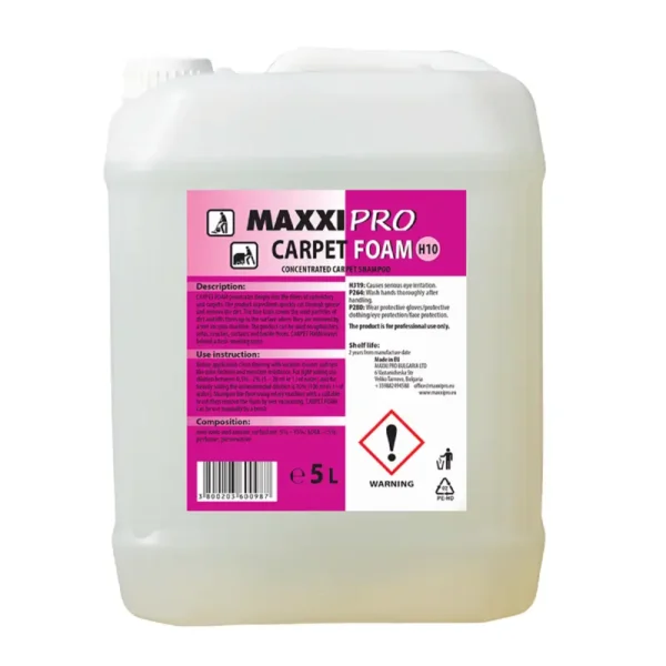 Препарат за Пране и Почистване на Килими и Тапицерия Carpet Foam, 5L