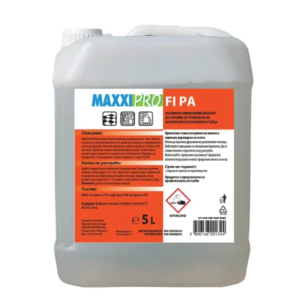 Препарат за Отстраняване на Котлен Камък и Варовик FI-PA, 5L
