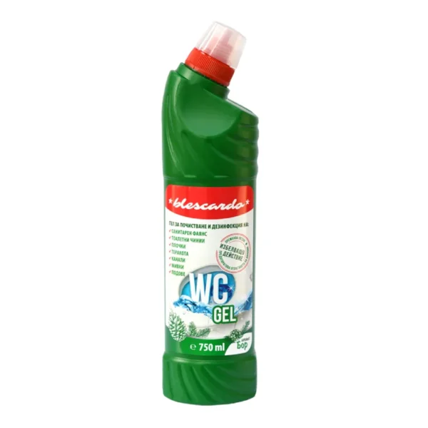 Blescardo WC Gel 750 ml, Бор - Гел за Почистване и Дезинфекция на Санитария